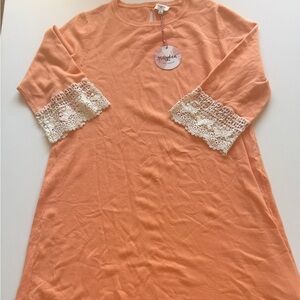 NWT Hayden Los Angeles Vibrant Orange Cotton Fabric with Tag Loose (A)